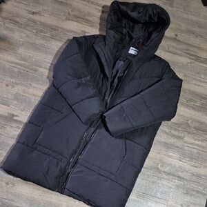 Noisy May Black Jacket Long Puffer Jacket